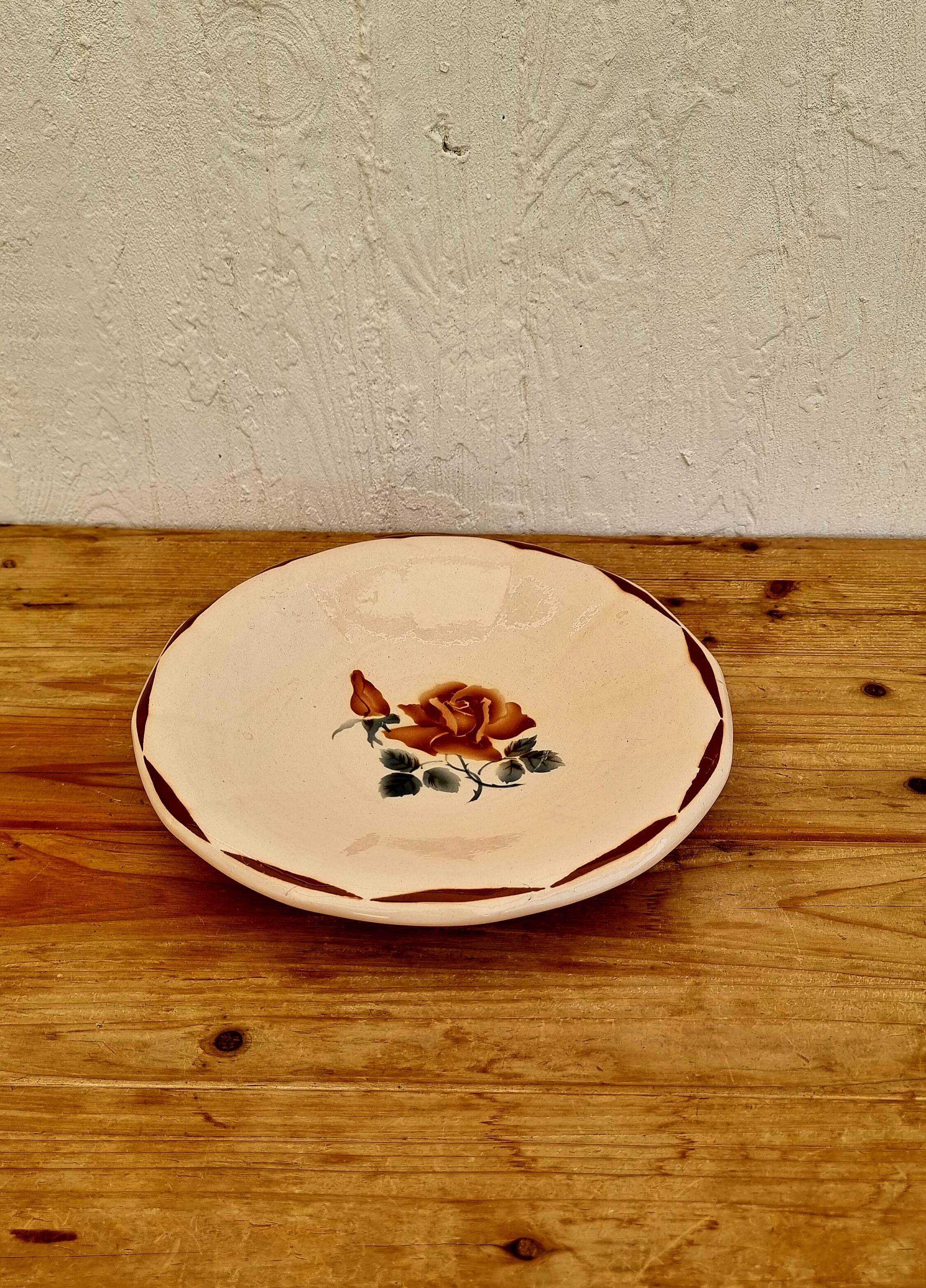 Digoin Sarreguemines pedestal dish model 9181