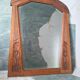 Large antique Art Deco mirror, retro vintage decoration.