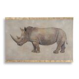 Painted canvas, Rhinoceros, Contemporary work
