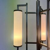 Lustre/suspension tubulaire chromé de style Bauhaus, design unique, années 1930 - fonctionnalisme