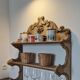 Carved 1900s wall or table shelf