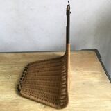 Wall shelves 50s metal and rattan