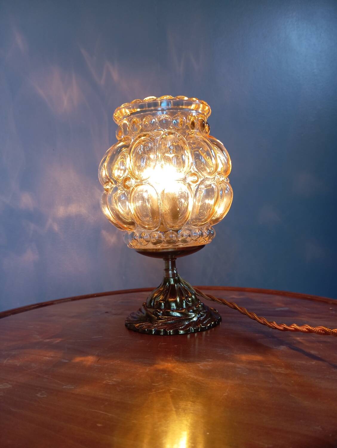 Lampe de table esprit bubble style Helena Tynell, vintage 1960