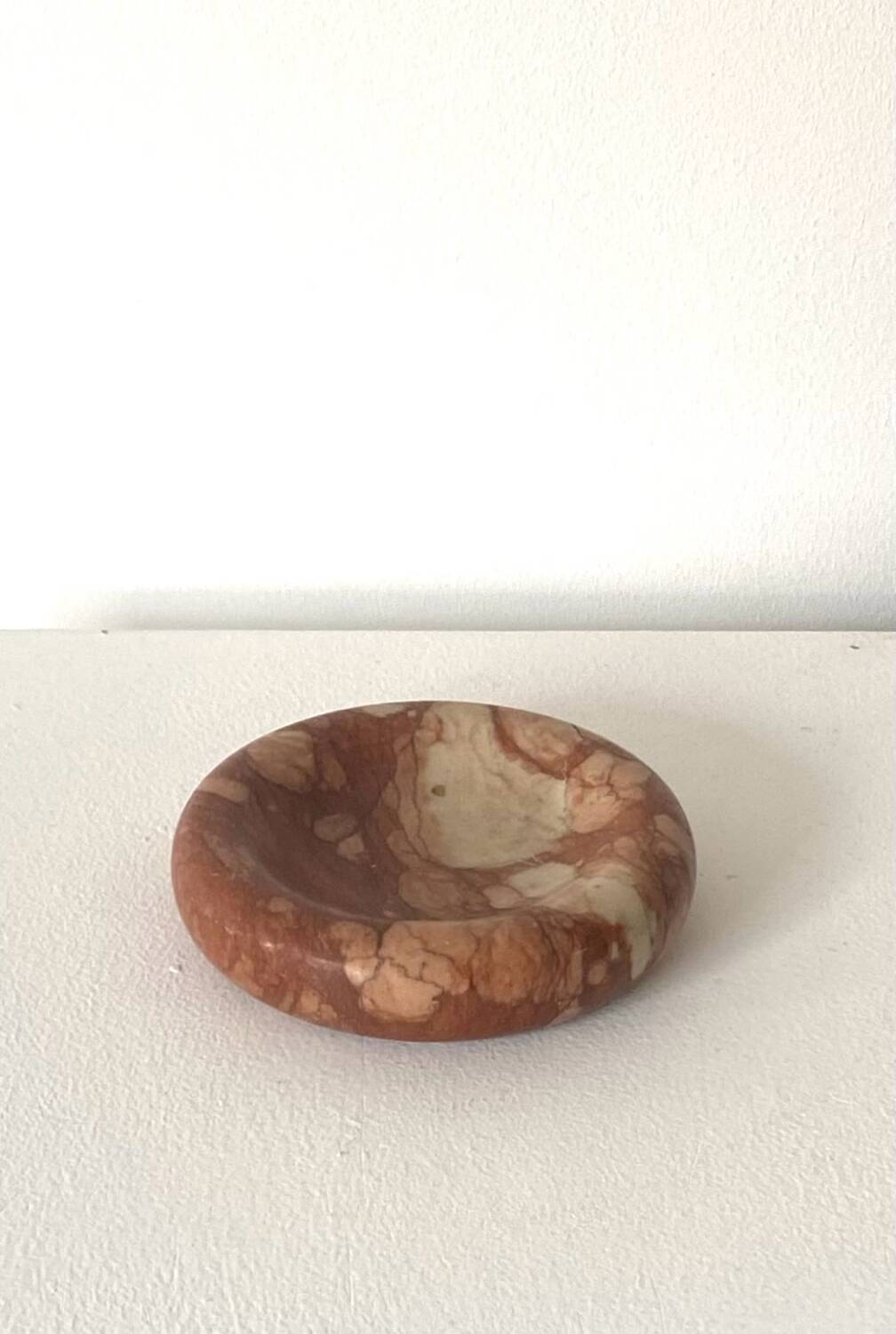 Pink marble ashtray