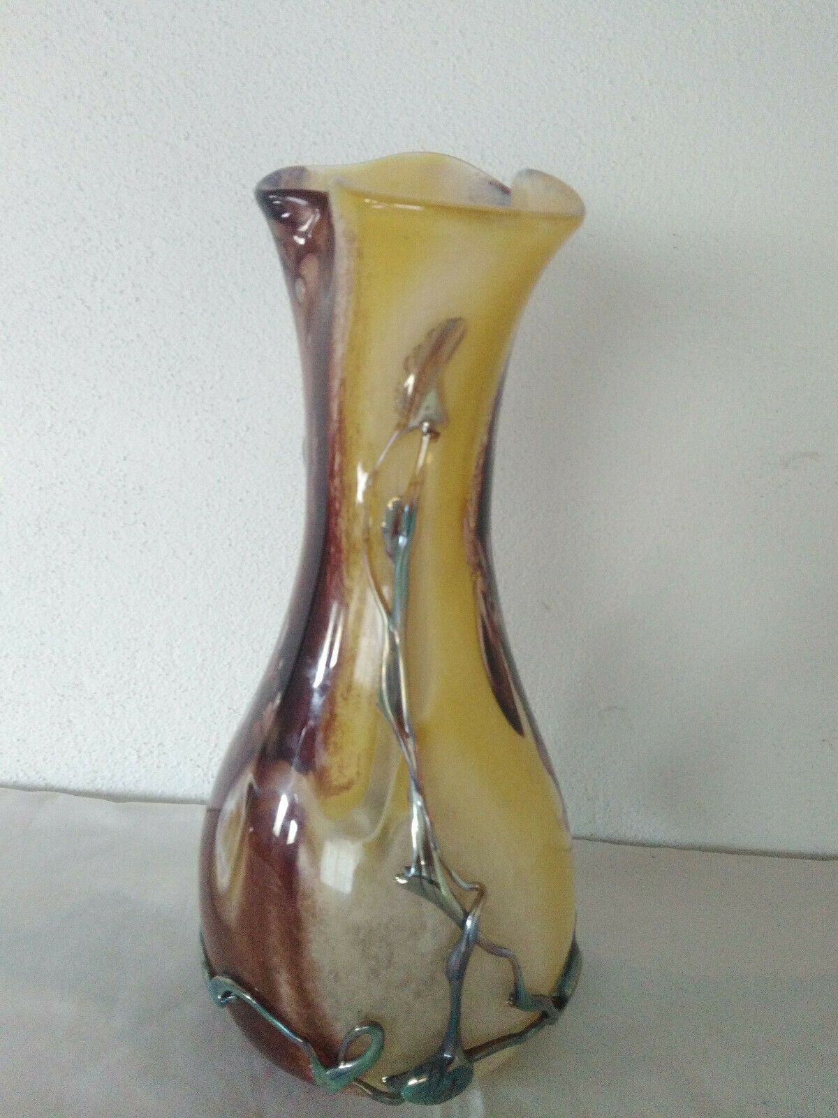 Blown glass vase