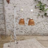 Old rattan pendant lamps