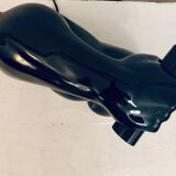 Vintage ceramic dumbbell lamp by JC Peiré