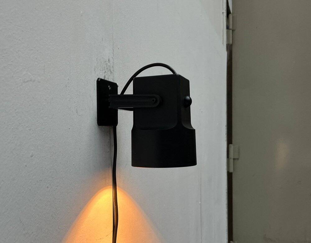 Danish vintage wall lamp Space Age model Lillebror by Bent Gantzel-Boysen for Louis Poulsen, 1970s.