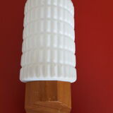 Wall light vintage teak philips opaline