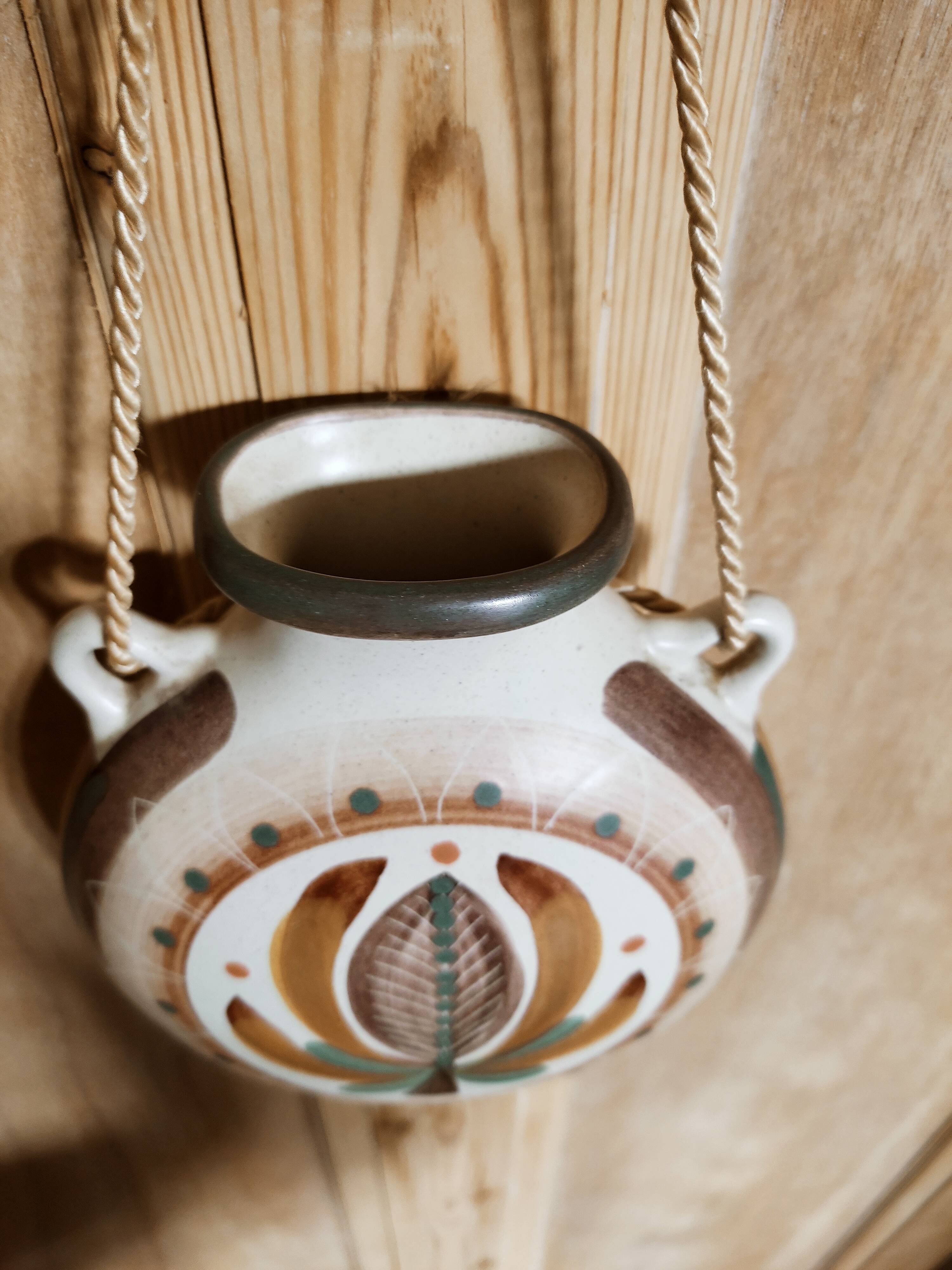 Ethnic ceramic wall vase