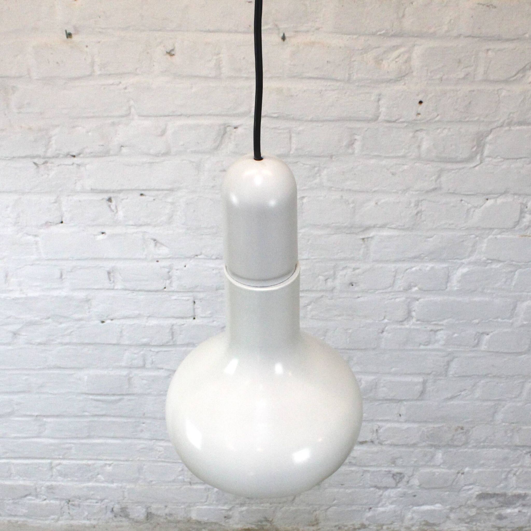 Vintage lacquered aluminium pendant by Staff Leuchten 1970s