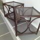 Rattan bedside tables