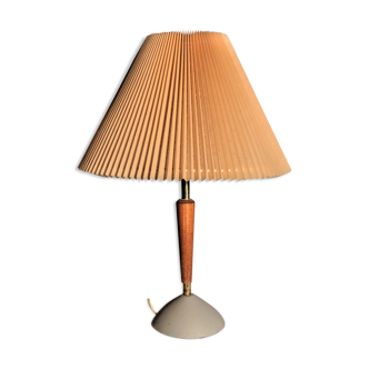 Lampe pied fonte et bois, 1950