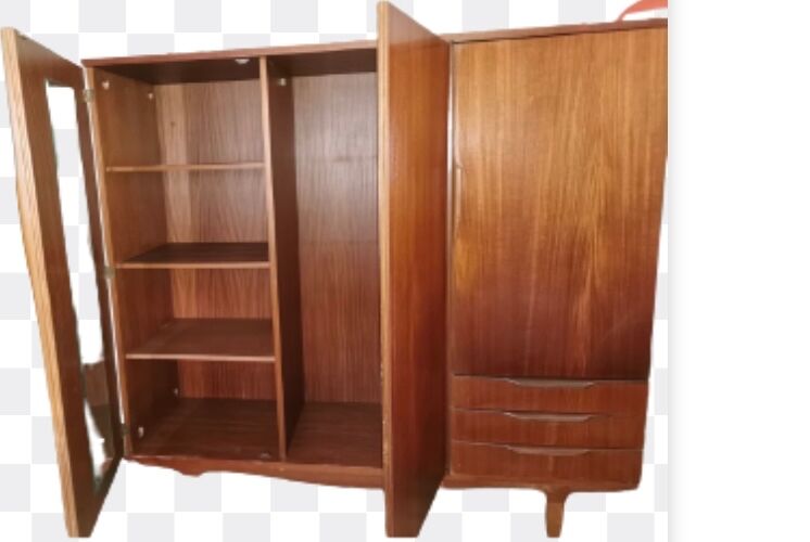 Scandinavian vintage compass leg wardrobe