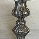 Pair of rococo silver-plated candlesticks