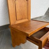 Rustic hanging bedside table