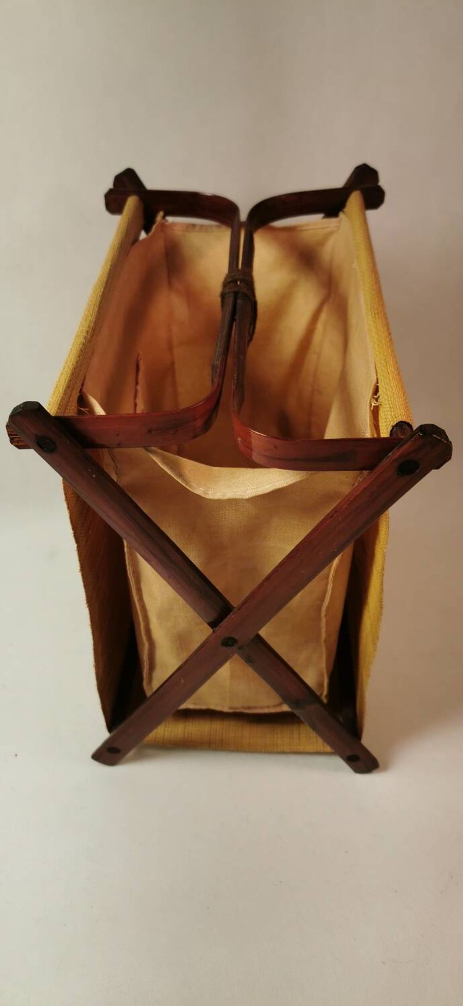 Old Small Basket With Couture Knitting Works Bergère From France China Vintage