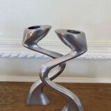 Swan candlestick pair by Matthew Hilton