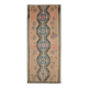 Vintage Turkish Oushak Handmade Cotton Orange Wool Kilim Runner Rug 170x404