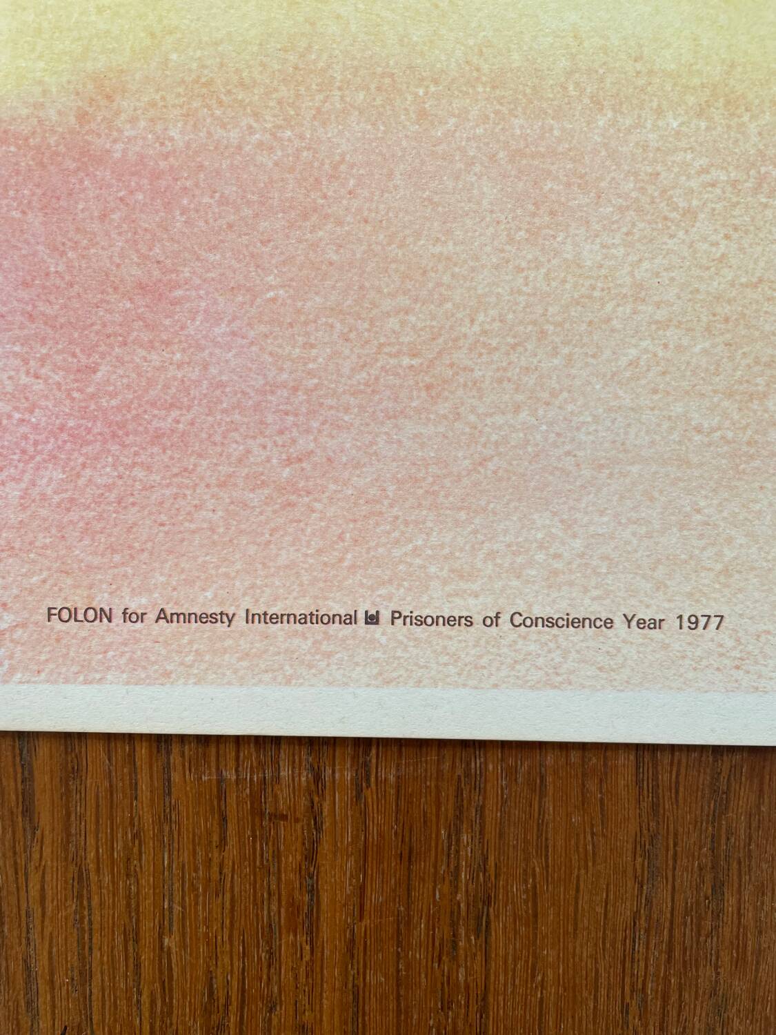 Folon poster - Amnesty International 1977