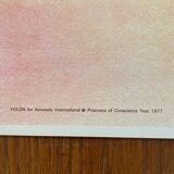 Folon poster - Amnesty International 1977