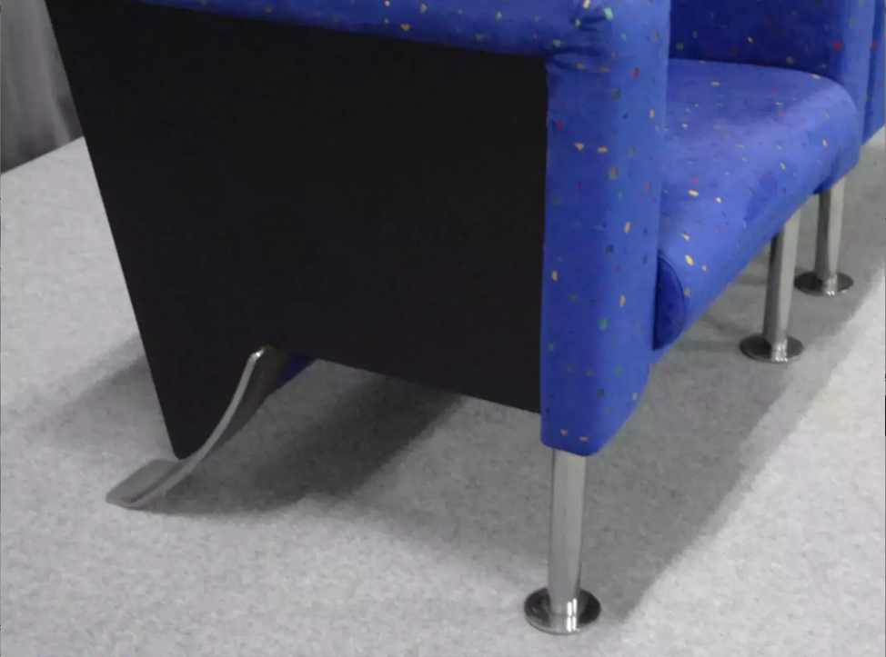 Pair of velvet armchairs, 1970