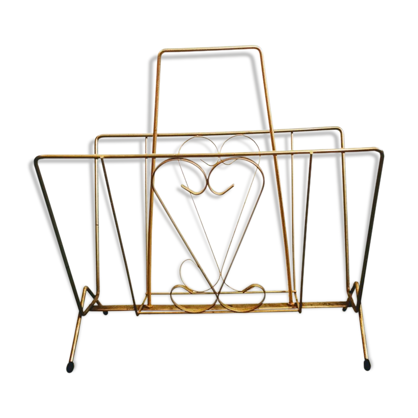 Gold metal magazine holders