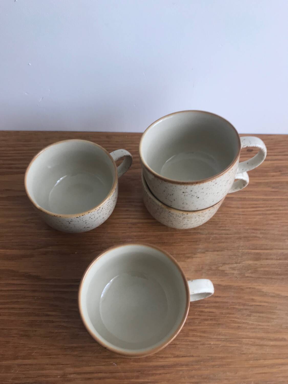 Set of 4 vintage stoneware mugs