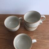 Set of 4 vintage stoneware mugs