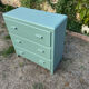Commode vintage 1950 vert Fumé