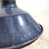 Vintage industrial lampshade in enameled sheet metal