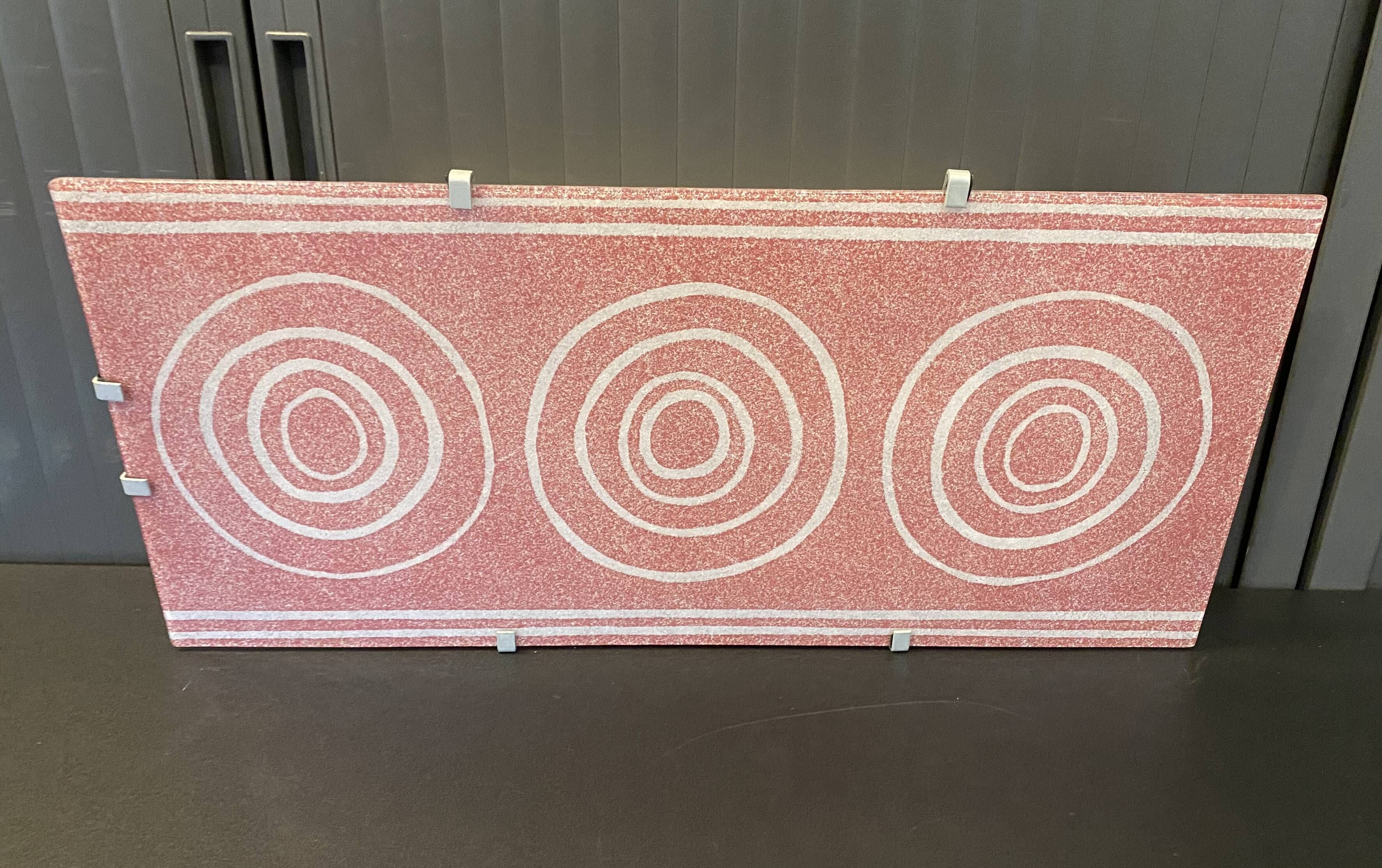 Pink glass wall lamp Ikea Gyllen Julia Treutiger vintage 1990