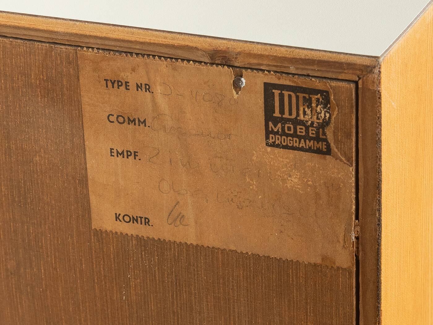 Minimalist sideboard from the 1950s by Oldenburger Möbelwerkstätten
