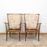 Pair of Éventail armchairs signed Baumann 89