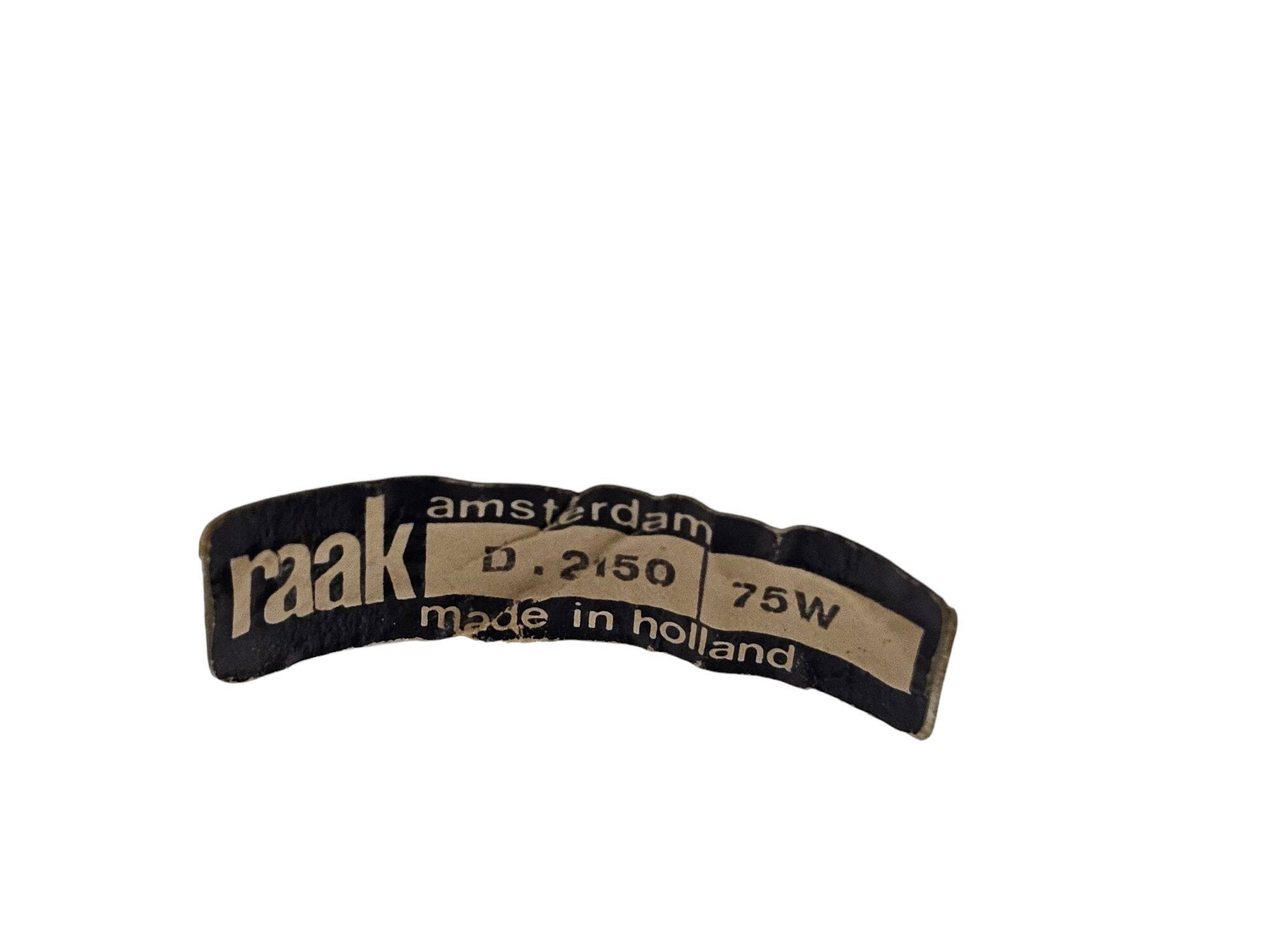 Raak Amsterdam - modèle 2150 - 'Bolbliksem' - lampe de table - années 1960
