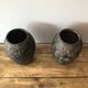 Pots de fleurs en fonte