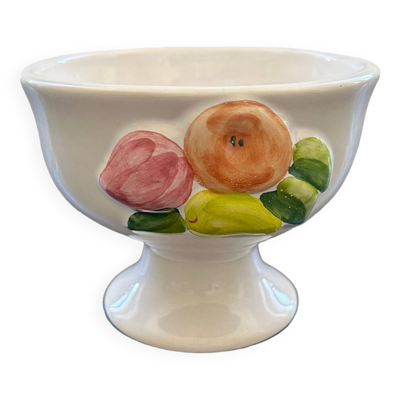 Coupe à décor de fruits et citron