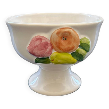 Coupe à décor de fruits et citron