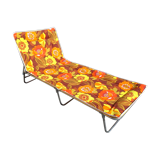 Vintage folding chaise chaise longue an 60 70