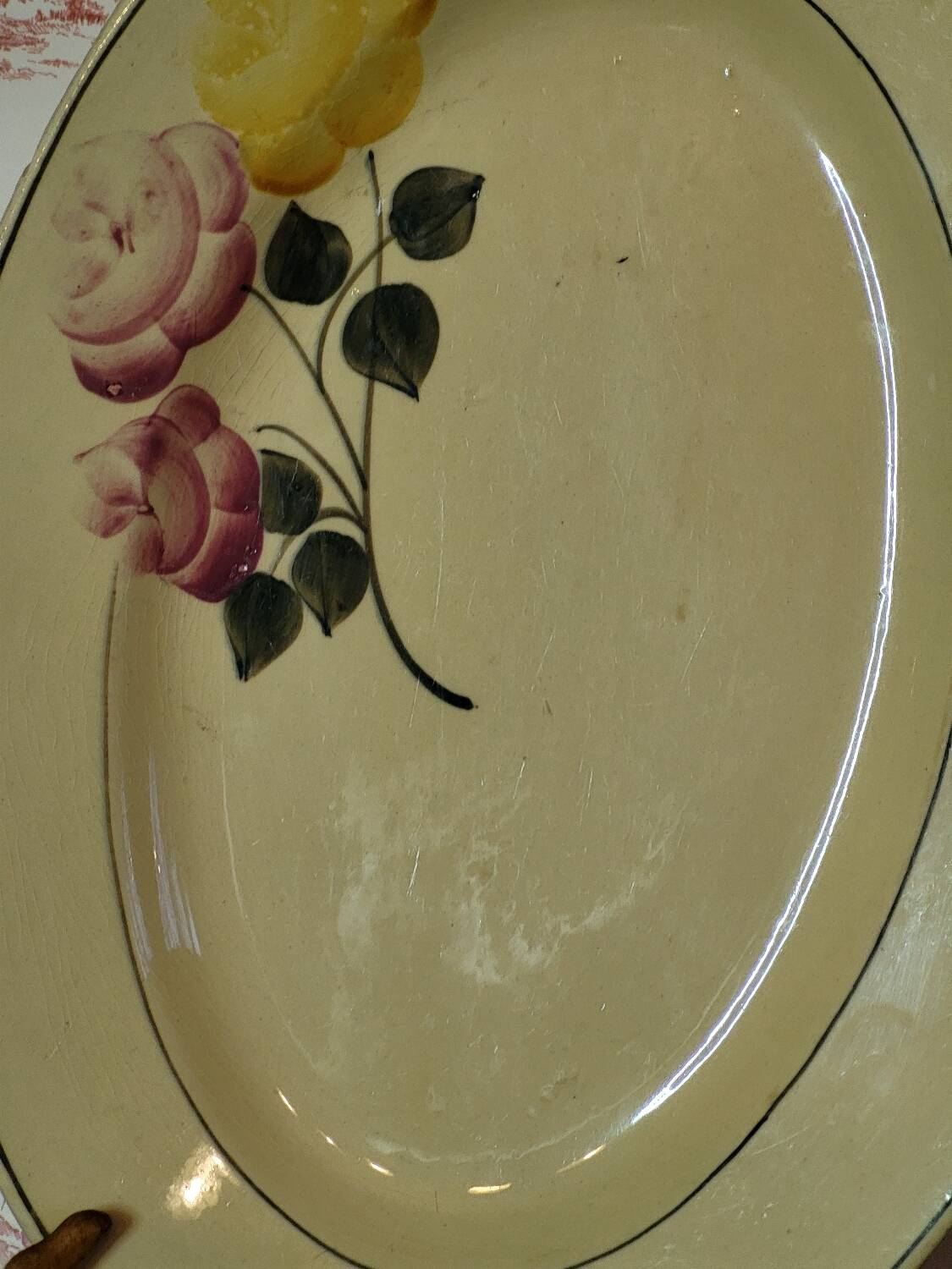 Oval plate dish