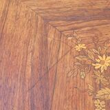 Napoleon III violin-shaped middle desk table 19th in marquetry