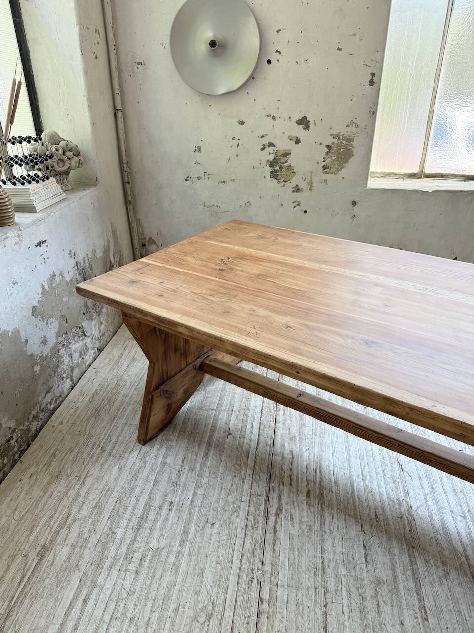 2.5m5 XL pine farmhouse table