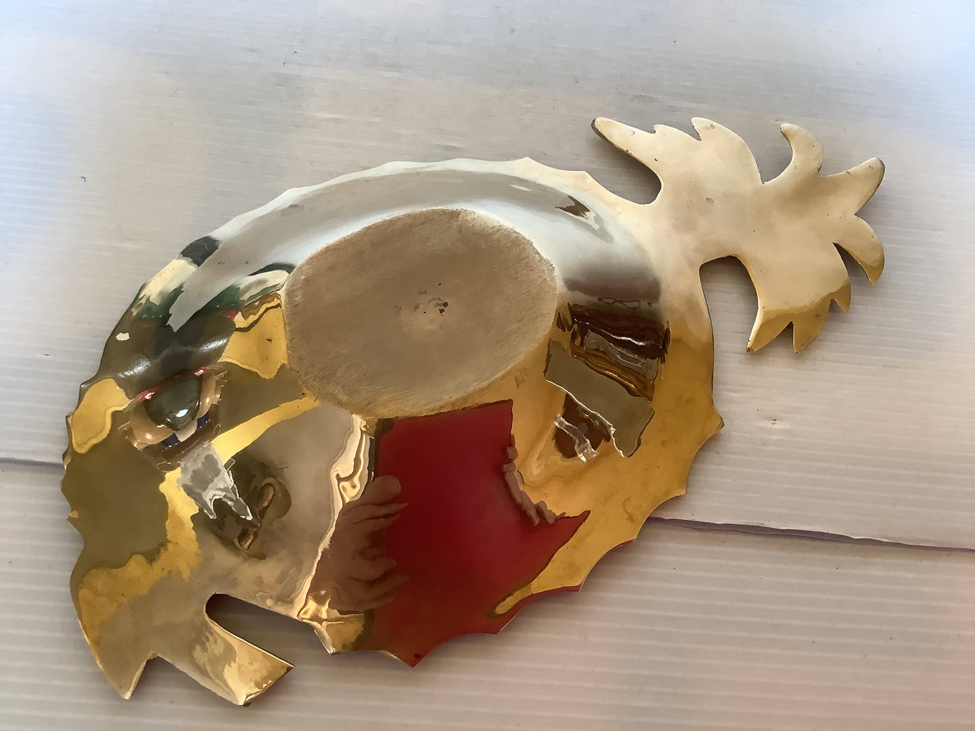 Pineapple brass catchall