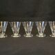 5 old glasses 1930 Verrerie Doyen Belgium model Lido faceted