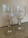 2 verres à vin en cristal