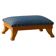 French Art Deco low stool with vintage upholstery made in the 1940s.