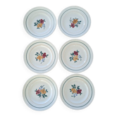 Six assiettes plates Mariette St Amand