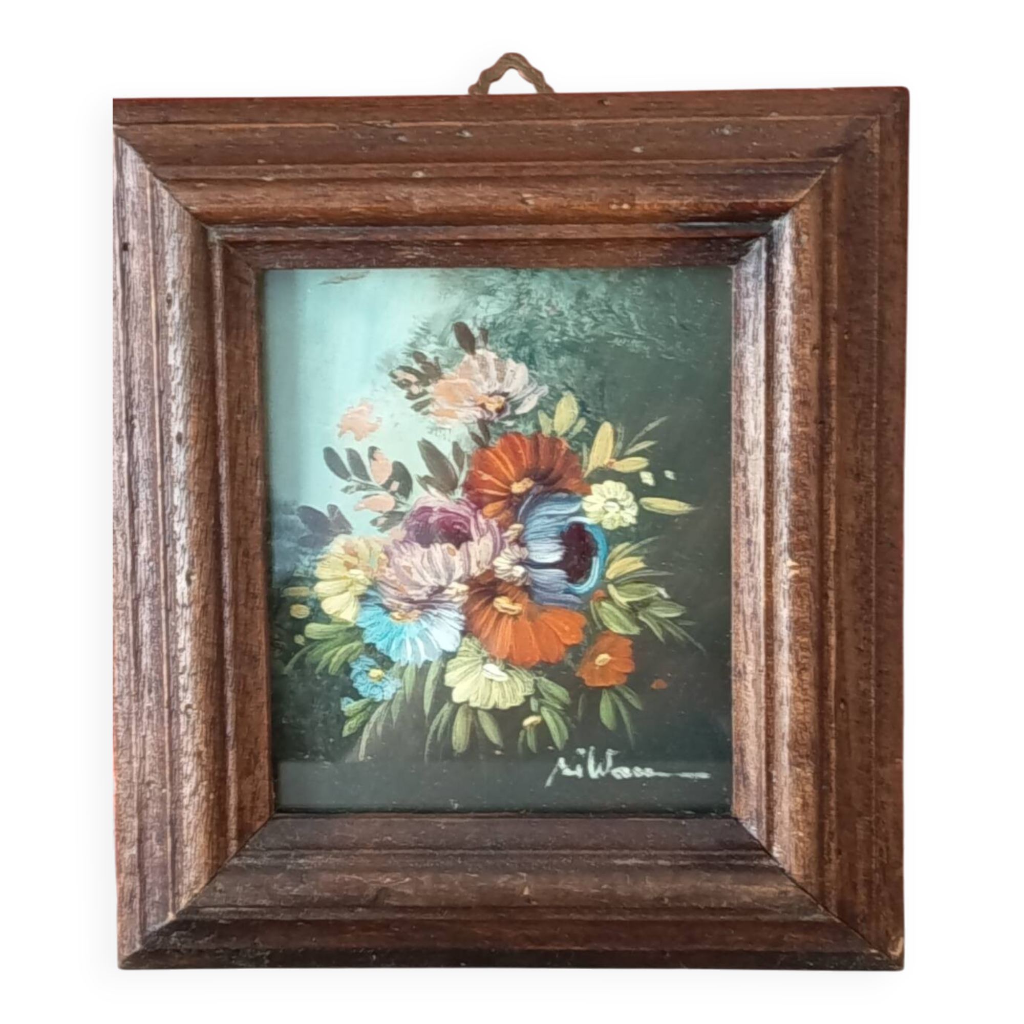 Acrylic floral painting