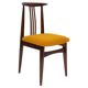 Beech chair with ochre boucle upholstery in mid-century style, Mr. Zielinski, Europe, 1960s.