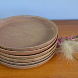 Set of 6 stoneware plates